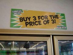 Buy 3 for the price of 3