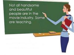 Not all handsome and beautiful people are in the movie industry